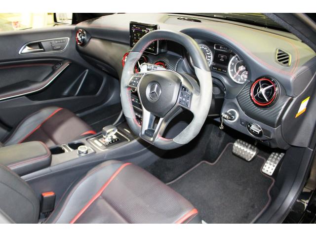 Ａクラス Ａ４５　ＡＭＧ　４マチック　エディション１★法人１オナ禁煙車　★ディーラーフルメンテ記録簿Ｈ２８／８－Ｒ６／８迄全６枚★２．０ＤＯＨＣターボ☆ＡＭＧスピードシフトＤＣＴ★外装レッド加飾＆専用ストライプデカール★マットブラック１９ＡＷ☆レーダーセーフティＰ★ＥＴＣ（23枚目）