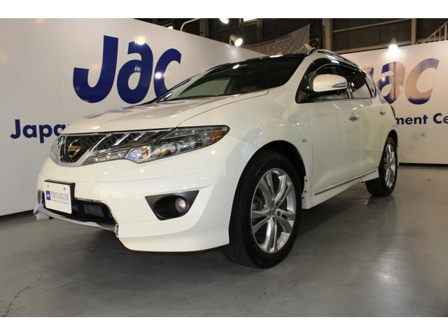 ムラーノ 350XV FOUR☆後期型☆純正フルエアロ・ガラスルーフ インパル検対マフラー・TEIN車高調(電動減衰力コントローラ付)☆パーソナルドライビングポジションメモリ・パワーバックドア・BOSEサウンド☆ベージュ革電動シートヒーター純ナビTV・B/SカメラETC(3枚目)