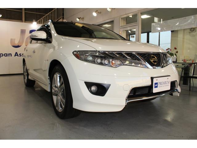 ムラーノ 350XV FOUR☆後期型☆純正フルエアロ・ガラスルーフ インパル検対マフラー・TEIN車高調(電動減衰力コントローラ付)☆パーソナルドライビングポジションメモリ・パワーバックドア・BOSEサウンド☆ベージュ革電動シートヒーター純ナビTV・B/SカメラETC(4枚目)