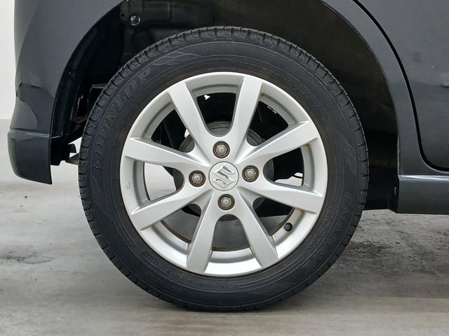 ワゴンＲ ＦＸリミテッド　修復歴なし　社外ナビ（ＣＤ／フルセグ）　プッシュスタート　ＣＶＴ　オートエアコン　ＥＴＣ　アイドリングストップ　純正アルミホイール　チルトステアリング　シートリフター　電動格納ミラー（21枚目）