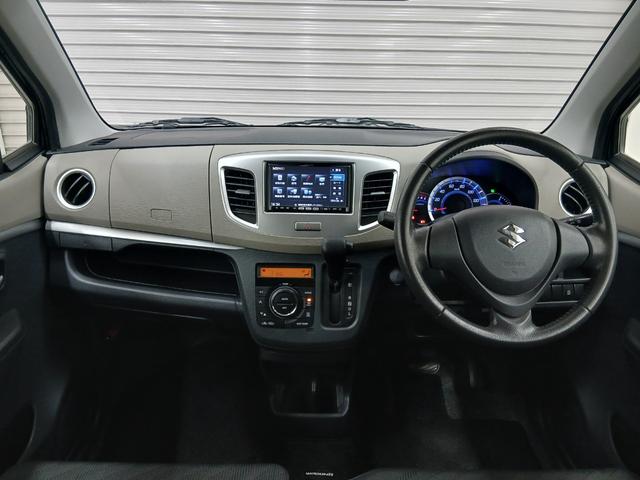 ワゴンＲ ＦＸリミテッド　修復歴なし　社外ナビ（ＣＤ／フルセグ）　プッシュスタート　ＣＶＴ　オートエアコン　ＥＴＣ　アイドリングストップ　純正アルミホイール　チルトステアリング　シートリフター　電動格納ミラー（31枚目）