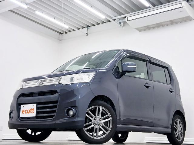 ワゴンＲスティングレー Ｔ　修復歴なし　ステアリングリモコン　ＣＶＴ　プッシュスタート　オートミラー　オートエアコン　ＥＴＣ　フォグライト　オートライト　ターボ　パドルシフト　社外アルミホイール　チルトステアリング（2枚目）