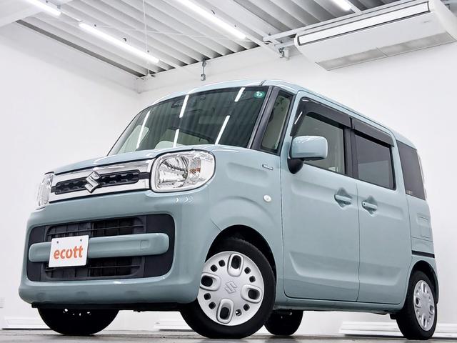 スペーシア ハイブリッドＸ　修復歴なし　衝突被害軽減ブレーキ　社外ナビ（ＣＤ／ワンセグ）　ＣＶＴ　プッシュスタート　サイドエアバッグ　オートエアコン　オートライト　ハイブリッド　両側パワースライドドア　シートヒーター（運転席）（2枚目）