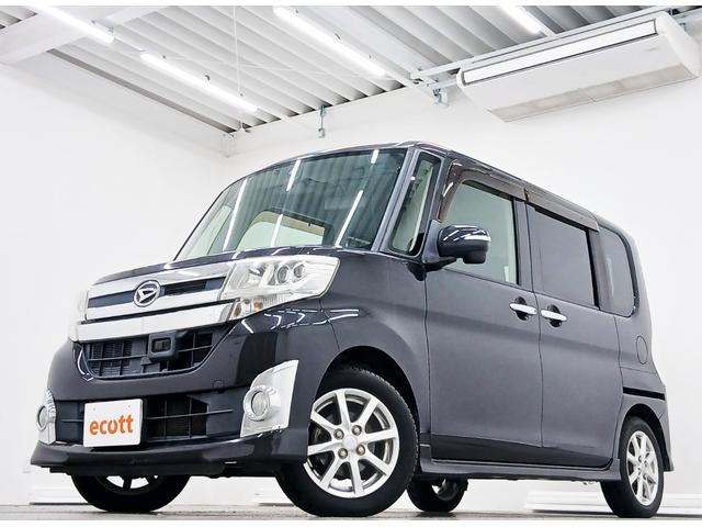 タント カスタムＸ　ＳＡ　修復歴なし　衝突被害軽減ブレーキ　社外ナビ（ＣＤ／ＤＶＤ／ワンセグ）　ＣＶＴ　プッシュスタート　オートミラー　オートエアコン　ＥＴＣ　フォグライト　オートライト　左側パワースライドドア（2枚目）