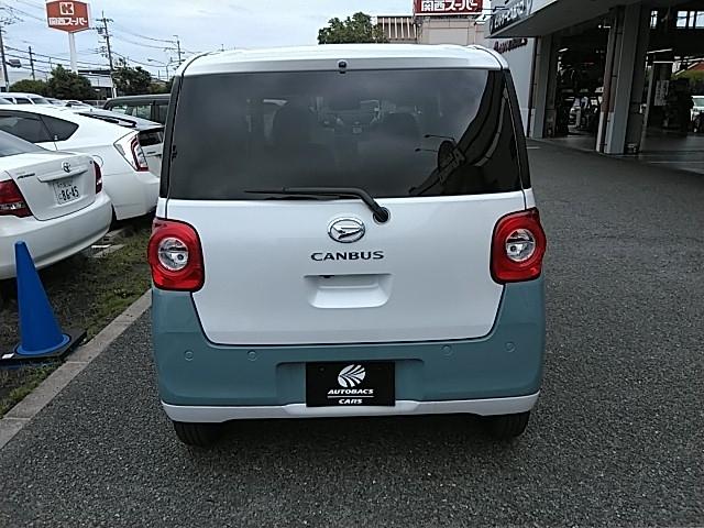 ムーヴキャンバス ストライプスＧターボ　両側電動スライド　キーレス　エアバッグ　オートマ　フル装備　衝突被害軽減システム　バックカメラ　スマートキー　オートクルーズコントロール　シートヒーター（5枚目）