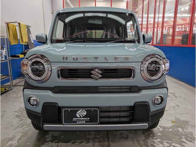 ハスラー ハイブリッドX 届出済未使用車 スズキセーフティサポート LEDヘッドライト アクティブクルーズコントロール リアコーナーセンサー スマートキー 電動格納ドアミラー 15インチアルミ オートライト 前席シートヒーター(2枚目)