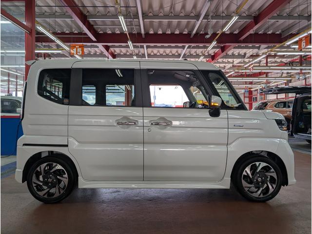 スペーシアカスタム ハイブリッドＸＳターボ　届出済未使用車　スズキセーフティサポート　アダプティブクルーズコントロール　ＬＥＤヘッドライト　コーナーセンサー　オートライト　ターボ車　パドルシフト　ヘッドアップディスプレイ　ステアリングヒーター（18枚目）