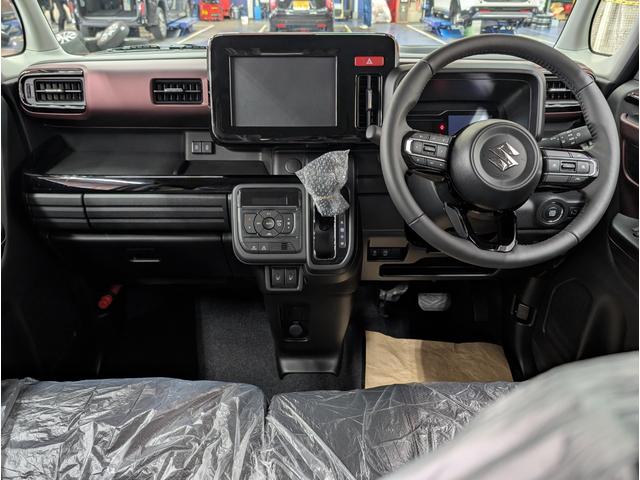 スペーシアカスタム ハイブリッドＸＳターボ　届出済未使用車　スズキセーフティサポート　アダプティブクルーズコントロール　ＬＥＤヘッドライト　コーナーセンサー　オートライト　ターボ車　パドルシフト　ヘッドアップディスプレイ　ステアリングヒーター（35枚目）