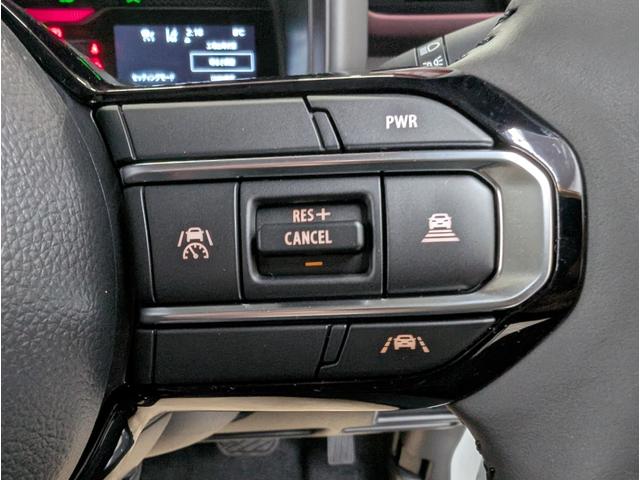 スペーシアカスタム ハイブリッドＸＳターボ　届出済未使用車　スズキセーフティサポート　アダプティブクルーズコントロール　ＬＥＤヘッドライト　コーナーセンサー　オートライト　ターボ車　パドルシフト　ヘッドアップディスプレイ　ステアリングヒーター（65枚目）