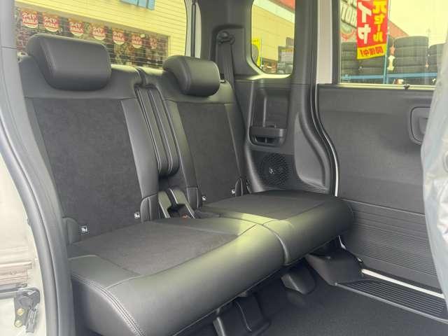 Ｎ－ＢＯＸカスタム ターボ　届出済未使用車　ホンダセンシング　両側パワースライドドア　フルＬＥＤヘッドライト　１５インチアルミホイール　本革巻ステアリングホイール　シートバックテーブル　リアセンターアームレスト　前席シートヒータ（39枚目）