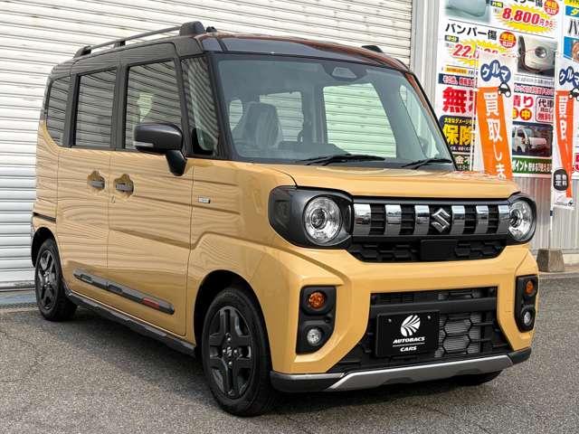 スペーシアギア ハイブリッドＸＺ　ターボ　届出済未使用車　　ナビ　バックカメラ　ＥＴＣ　ドラレコ　フロアマット　ドアバイザー　ボディガラスコーティング　フロントガラス撥水施工　両側パワスラ　オットマン　スリムサーキュレーター　ＨＵＤ（28枚目）