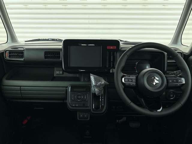 スペーシアギア ハイブリッドＸＺ　ターボ　届出済未使用車　　ナビ　バックカメラ　ＥＴＣ　ドラレコ　フロアマット　ドアバイザー　ボディガラスコーティング　フロントガラス撥水施工　両側パワスラ　オットマン　スリムサーキュレーター　ＨＵＤ（33枚目）