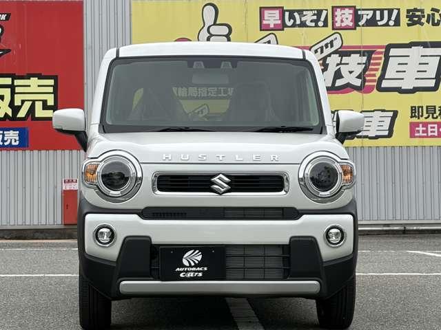 ハスラー ハイブリッドＸ　届出済未使用車　スズキセーフティサポート　衝突被害軽減ブレーキ　ＬＥＤヘッドライト　ＬＥＤフォグ　スマートキー　プッシュスタートシステム　前席シートヒーター　１５インチアルミホイル　電動格納ドアミラー（2枚目）
