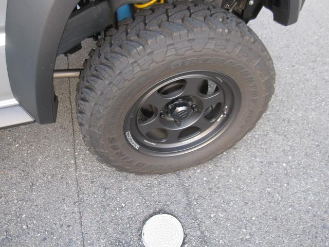 ジムニーシエラ JC 1オーナー 禁煙車 ピストンワークス2インチリフトアップキット TE37ホイール 16インチ5本 オープンカントリータイヤ アルパインシエラ専用9インチビッグX ハイブリッジファーストマフラー(21枚目)