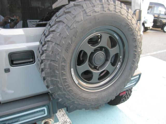 ジムニーシエラ JC 1オーナー 禁煙車 ピストンワークス2インチリフトアップキット TE37ホイール 16インチ5本 オープンカントリータイヤ アルパインシエラ専用9インチビッグX ハイブリッジファーストマフラー(25枚目)