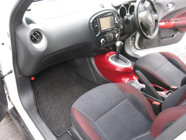 ジューク 15RX タイプV 1オーナー 禁煙車 買取車両 純正ナビ フルセグテレビ Bluetooth DVDビデオ バックモニター 360℃ドライブレコーダー 純正17インチアルミ プッシュスタートシステム オートエアコン(13枚目)