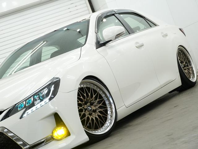 マークＸ ２５０Ｇ　リラックスセレクション　前後Ｇ’ｓバンパー／車高調／ＷＯＲＫ　ＶＳＸＶ１９インチＡＷ／ＢＲＡＳＨ３眼ヘッドライト／シーケンシャルウインカー／バックカメラ／Ｂｌｕｅｔｏｏｔｈ／ＥＴＣ／アンビエントライト／パワーシート（18枚目）