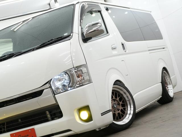 ハイエースバン スーパーＧＬ　ダークプライム　ローダウン／両側電動スライドドア／バッドフェイスボンネット／オーバーフェンダー／ＷＯＲＫ　ＸＴＲＡＰ　Ｍ１ＨＣ１８インチＡＷ／ベッドキット／ドライブレコーダー／ＥＴＣ／Ｂｌｕｅｔｏｏｔｈ／１００Ｖ電源（14枚目）