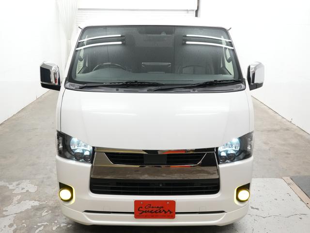 ハイエースバン スーパーGL ダークプライムII ESSEXエアロ/ローダウン/MTS エムテクノSSL6 20インチAW/バッドフェイスボンネット/ALPINE11インチフローティングナビ/ALPINEフリップダウンモニター/Bluetooth(11枚目)