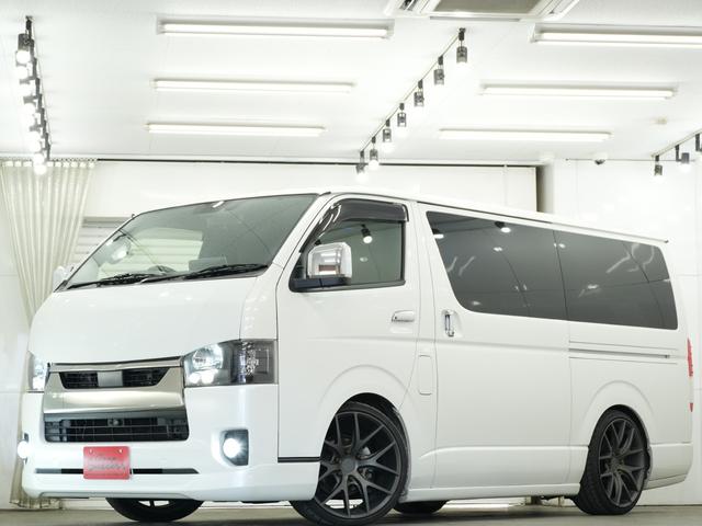 ハイエースバン スーパーGL ダークプライムII ESSEXエアロ/ローダウン/MTS エムテクノSSL6 20インチAW/バッドフェイスボンネット/ALPINE11インチフローティングナビ/ALPINEフリップダウンモニター/Bluetooth(12枚目)