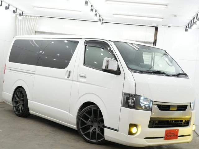 ハイエースバン スーパーGL ダークプライムII ESSEXエアロ/ローダウン/MTS エムテクノSSL6 20インチAW/バッドフェイスボンネット/ALPINE11インチフローティングナビ/ALPINEフリップダウンモニター/Bluetooth(42枚目)