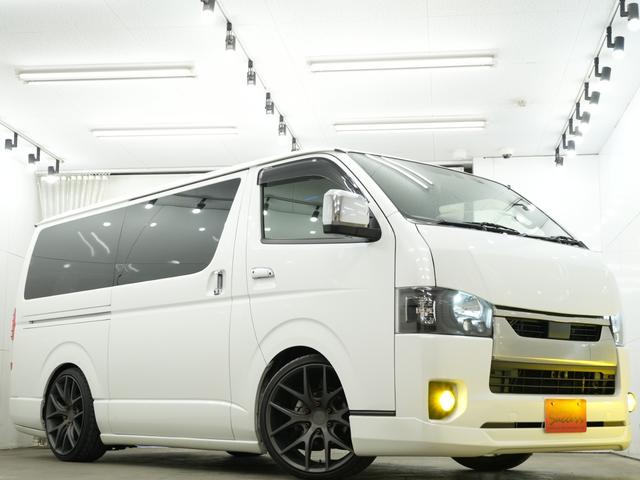 ハイエースバン スーパーGL ダークプライムII ESSEXエアロ/ローダウン/MTS エムテクノSSL6 20インチAW/バッドフェイスボンネット/ALPINE11インチフローティングナビ/ALPINEフリップダウンモニター/Bluetooth(43枚目)