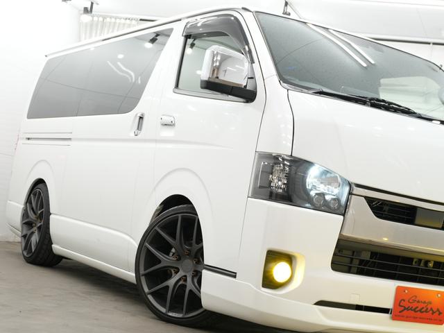 ハイエースバン スーパーGL ダークプライムII ESSEXエアロ/ローダウン/MTS エムテクノSSL6 20インチAW/バッドフェイスボンネット/ALPINE11インチフローティングナビ/ALPINEフリップダウンモニター/Bluetooth(45枚目)