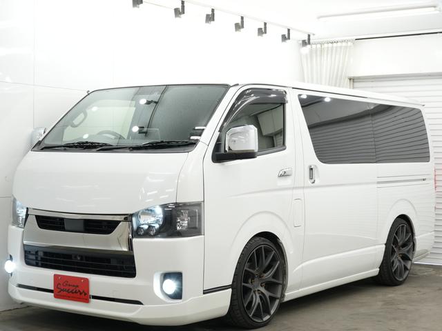 ハイエースバン スーパーGL ダークプライムII ESSEXエアロ/ローダウン/MTS エムテクノSSL6 20インチAW/バッドフェイスボンネット/ALPINE11インチフローティングナビ/ALPINEフリップダウンモニター/Bluetooth(54枚目)