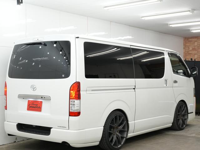 ハイエースバン スーパーGL ダークプライムII ESSEXエアロ/ローダウン/MTS エムテクノSSL6 20インチAW/バッドフェイスボンネット/ALPINE11インチフローティングナビ/ALPINEフリップダウンモニター/Bluetooth(55枚目)