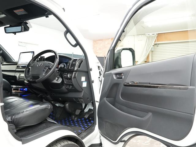 ハイエースバン スーパーGL ダークプライムII ESSEXエアロ/ローダウン/MTS エムテクノSSL6 20インチAW/バッドフェイスボンネット/ALPINE11インチフローティングナビ/ALPINEフリップダウンモニター/Bluetooth(62枚目)
