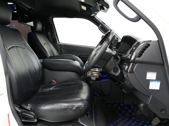 ハイエースバン スーパーGL ダークプライムII ESSEXエアロ/ローダウン/MTS エムテクノSSL6 20インチAW/バッドフェイスボンネット/ALPINE11インチフローティングナビ/ALPINEフリップダウンモニター/Bluetooth(65枚目)