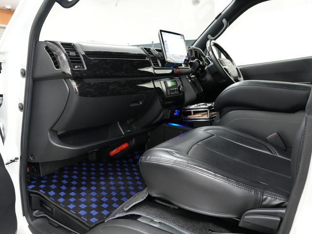 ハイエースバン スーパーGL ダークプライムII ESSEXエアロ/ローダウン/MTS エムテクノSSL6 20インチAW/バッドフェイスボンネット/ALPINE11インチフローティングナビ/ALPINEフリップダウンモニター/Bluetooth(71枚目)