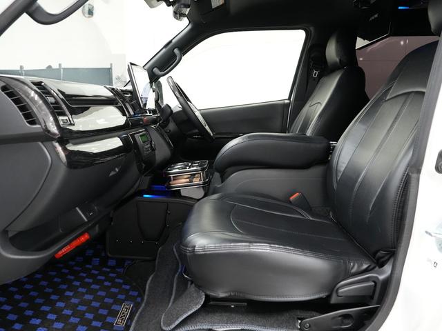 ハイエースバン スーパーGL ダークプライムII ESSEXエアロ/ローダウン/MTS エムテクノSSL6 20インチAW/バッドフェイスボンネット/ALPINE11インチフローティングナビ/ALPINEフリップダウンモニター/Bluetooth(72枚目)