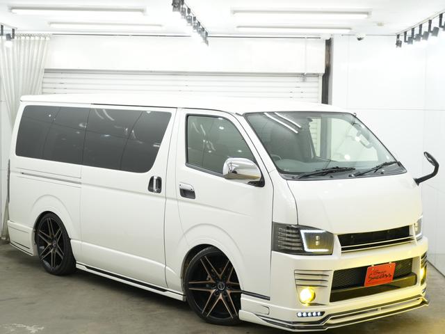 ハイエースバン スーパーGL ダークプライム GR8STYLEエアロ/ローダウン/RACINGTECHNOLOGY BONZO20インチAW/社外ヘッドライトライト/Bluetooth/バックカメラ/ETC/両側電動スライドドア/ベットキット(42枚目)