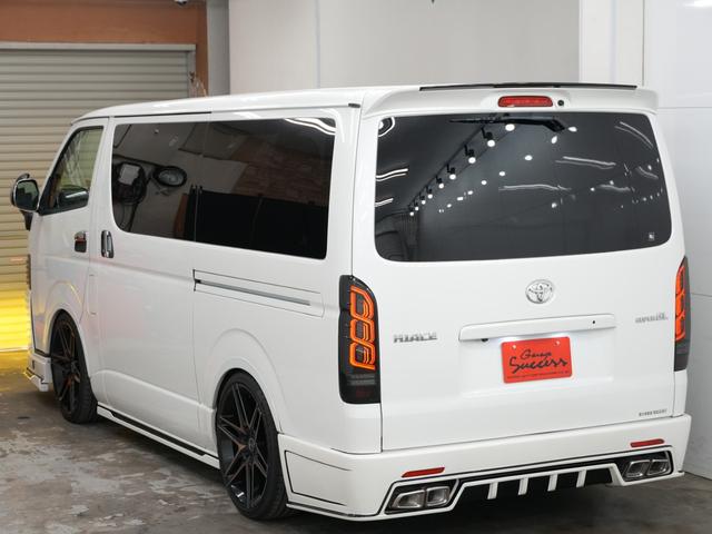 ハイエースバン スーパーGL ダークプライム GR8STYLEエアロ/ローダウン/RACINGTECHNOLOGY BONZO20インチAW/社外ヘッドライトライト/Bluetooth/バックカメラ/ETC/両側電動スライドドア/ベットキット(58枚目)