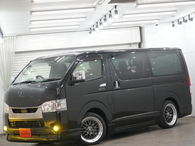 ハイエースバン スーパーＧＬ　ダークプライムＩＩ　モデリスタエアロ／バッドフェイスボンネット／ＷＯＲＫ　ＸＴＲＡＰ　Ｍ１ＨＣ１８インチＡＷ／ローダウン／バックカメラ／パノラミックビューモニター／両側電動スライドドア／ＥＴＣ／Ｂｌｕｅｔｏｏｔｈ（5枚目）
