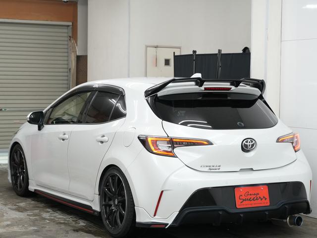 カローラスポーツ Ｇ　Ｚ　ＴＲＤフルエアロ／ＢＬＩＴＺ車高調／ＲＡＹＳ１８インチＡＷ／／ＴＯＭ’Ｓリアルーフスポイラー／バックカメラ／ＥＴＣ／Ｂｌｕｅｔｏｏｔｈ／フルセグ／パドルシフト／ハーフレザーシート／シートヒーター（53枚目）