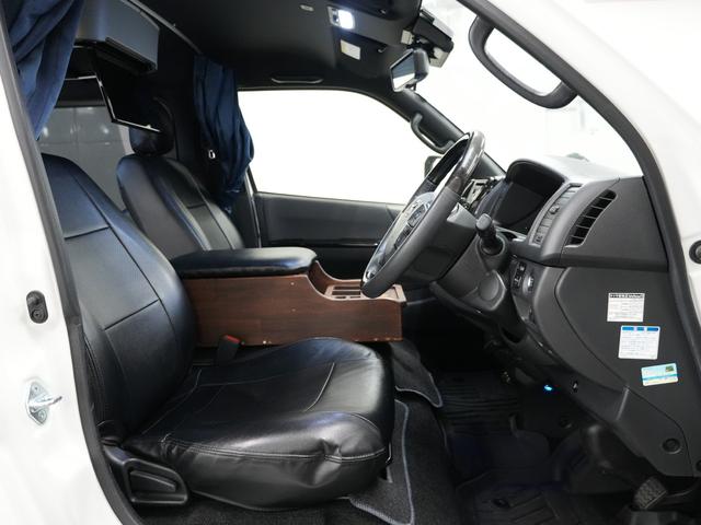 ハイエースバン スーパーGL ダークプライムII ローダウン/バッドフェイスボンネット/シートカバー/ 16インチAW/LEDテールレンズ/ベッドキット/フリップダウンモニター/Bluetooth/バックカメラ(65枚目)