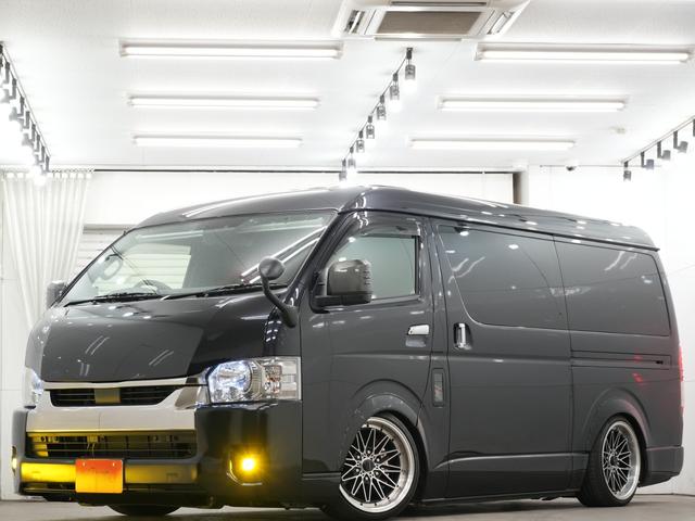 ハイエースバン バッドフェイスボンネット/WORK XTRAP 18インチAW/ローダウン/バックカメラ/100V電源/両側電動スライドドア/ETC/Bluetooth/シートカバー/オーバーフェンダー/ベッドキット(14枚目)