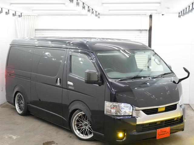 ハイエースバン バッドフェイスボンネット/WORK XTRAP 18インチAW/ローダウン/バックカメラ/100V電源/両側電動スライドドア/ETC/Bluetooth/シートカバー/オーバーフェンダー/ベッドキット(41枚目)