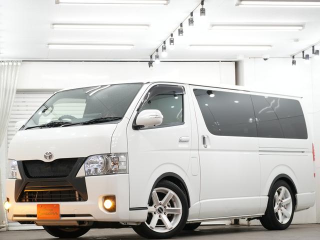 ハイエースバン スーパーＧＬ　ダークプライムＩＩ　ＥＳＳＥＸフロントグリル／ＥＳＳＥＸＴｙｐｅＥＣ１８インチＡＷ／ＡＬＰＩＮＥフローティングナビ１１インチナビ／ＥＴＣ／Ｂｌｕｅｔｏｏｔｈ／フルセグ／バックカメラ／シートカバー／両側電動スライドドア／（13枚目）