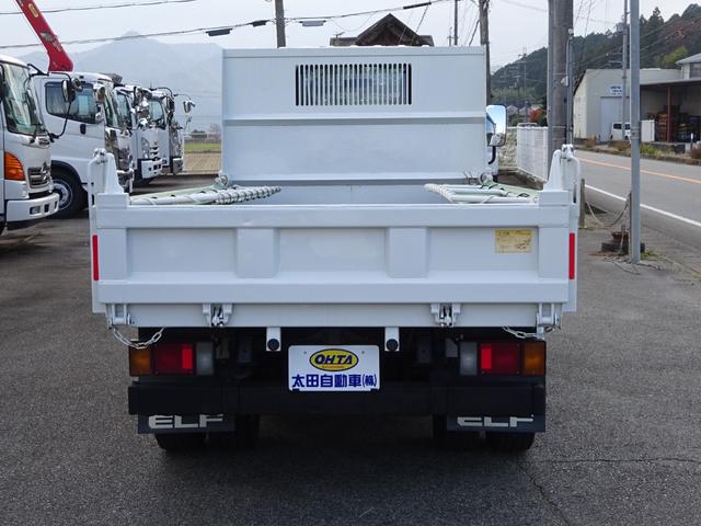 エルフトラック 強化フルフラットローダンプ 電動コボレーン サイドドア溶接止現状一方開 中間金具 プロテクターアングル補強(7枚目)