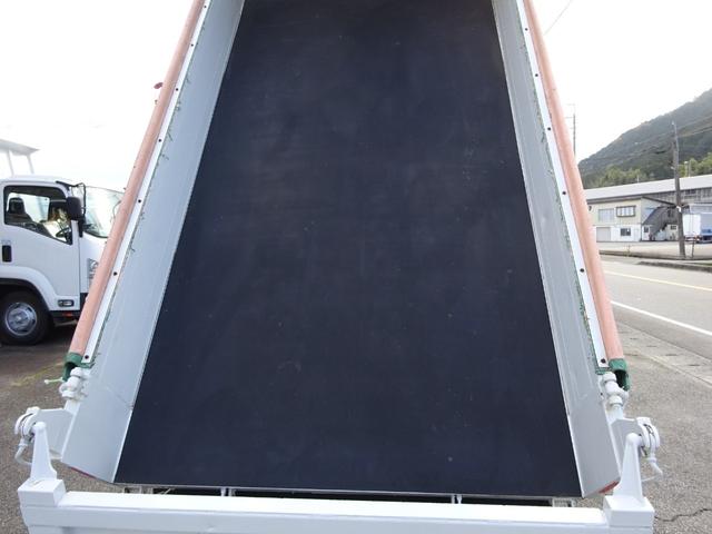 エルフトラック 強化フルフラットローダンプ 電動コボレーン サイドドア溶接止現状一方開 中間金具 プロテクターアングル補強(13枚目)