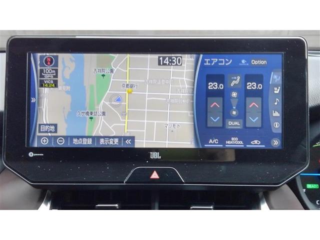 ハリアーハイブリッド Ｚ　レザーパッケージ　地デジ　横滑防止　盗難防止システム　Ｂモニター　革　ＬＥＤライト　パワーウィンドウ　クルコン　スマートキ－　助手席エアバック　パワーシート　エアバッグ　オートエアコン　ナビＴＶ　ドライブレコーダ（3枚目）