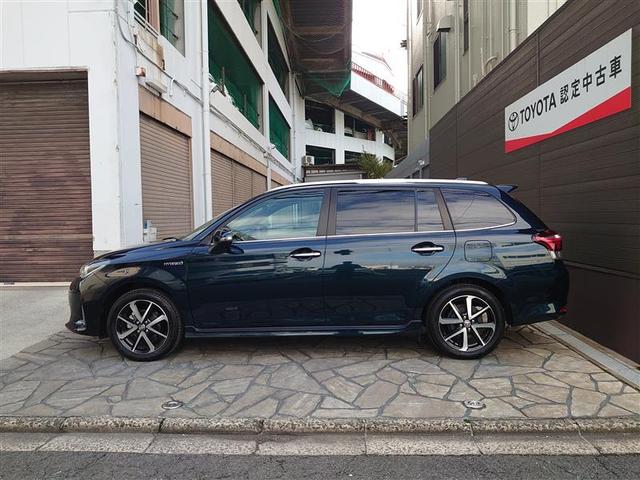 カローラフィールダー ハイブリッドG ダブルバイビー PCS インテリキー 横滑防止 アイドルストップ ミュージックプレイヤー接続可 クルーズコントロール LEDヘッドライト オートエアコン ワンオーナー ETC アルミホイール キーフリーシステム(6枚目)