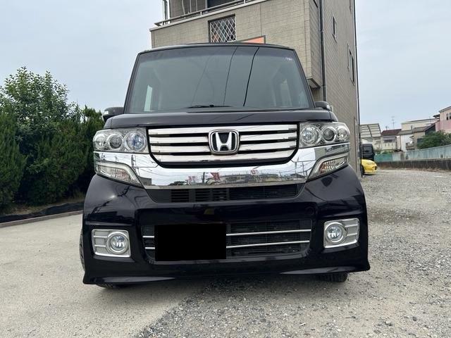 N-BOXカスタム G・Lパッケージ 両側電動スライドドア ワンセグナビ バックカメラ ローダウン HIDヘッドライト スマートキー ETC 16インチアルミホイール ベンチシート(2枚目)