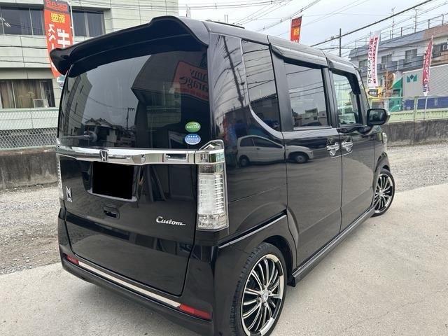 N-BOXカスタム G・Lパッケージ 両側電動スライドドア ワンセグナビ バックカメラ ローダウン HIDヘッドライト スマートキー ETC 16インチアルミホイール ベンチシート(6枚目)