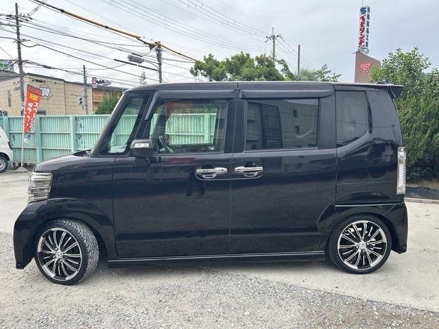 N-BOXカスタム G・Lパッケージ 両側電動スライドドア ワンセグナビ バックカメラ ローダウン HIDヘッドライト スマートキー ETC 16インチアルミホイール ベンチシート(8枚目)