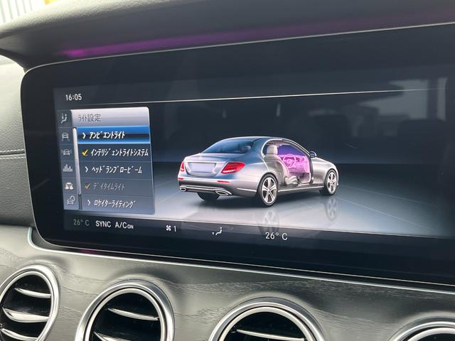 Ｅクラス Ｅ２００　アバンギャルド　スポーツ　禁煙車　レザーエクスクルーシブＰＫＧ　ＥＴＣ　レーダーセーフティＰＫＧ　エアバランスＰＫＧ　全周囲カメラ　全席シートヒーター　サンルーフ　Ｂｕｒｍｅｓｔｅｒ　ＡｐｐｌｅＣａｒＰｌａｙ（30枚目）