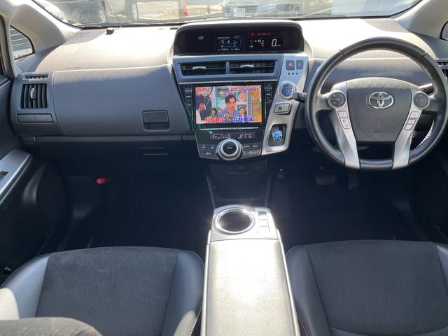 プリウスアルファ G ALPINEビッグX9インチナビ フルセグ AppleCarPlay バックカメラ ハーフレザーシート ETC パワーシート クルーズコントロール LEDヘッドランプ フロントフォグランプ(11枚目)
